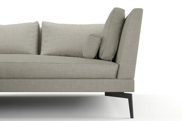 Photo of the fabric Ficus Dove Grey swatch by Mokum. Use for Upholstery, Accessory. Style of Plain, Texture