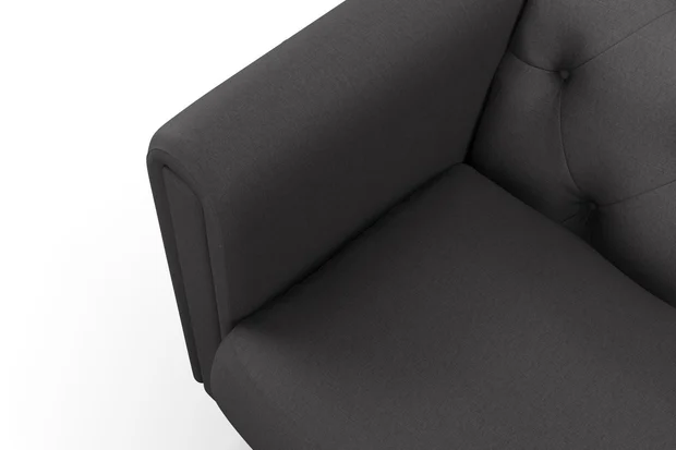 Photo of the fabric Urban Charcoal swatch by James Dunlop. Use for Curtains, Upholstery, Accessory. Style of Plain, Texture