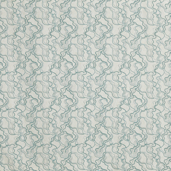 Photo of the fabric Elodie 4302 Rockpool 717 swatch by Prestigious. Use for Curtains, Accessory. Style of Abstract, Jacquard