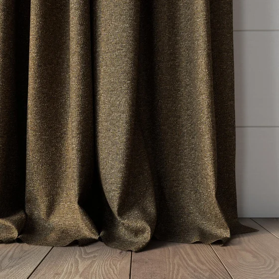 Photo of the fabric Bora Bora Bronze swatch by Mokum FibreGuard. Use for Curtains, Upholstery, Accessory. Style of Plain, Texture