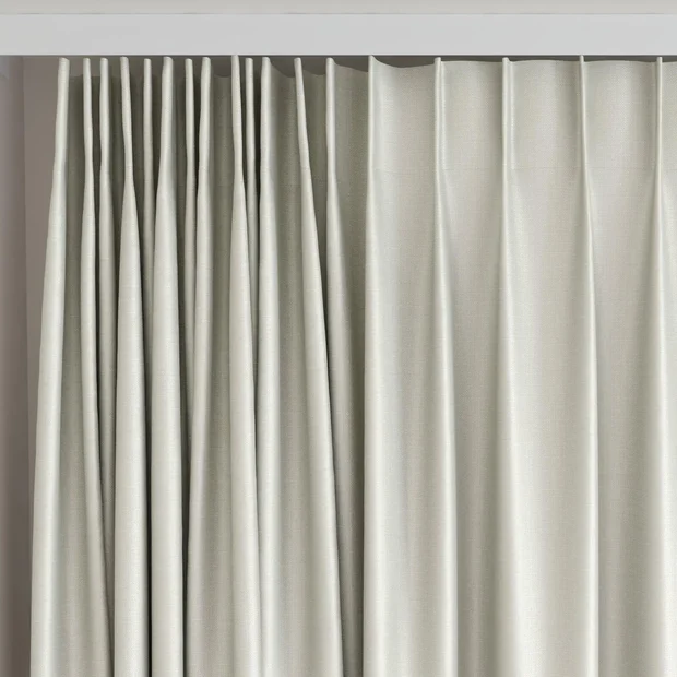 Photo of the fabric Stallion 2 UC Dew swatch by James Dunlop Essentials. Use for Curtains, Accessory. Style of Plain, Texture