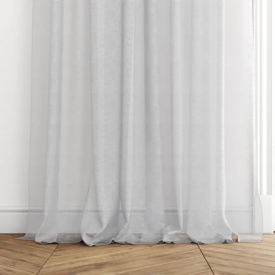 Photo of the fabric Seaview Sky swatch by James Dunlop. Use for Sheer Curtains. Style of Plain, Sheer