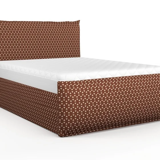 Photo of the fabric Samurai Burnt Orange swatch by Mokum. Use for Upholstery, Accessory. Style of Geometric