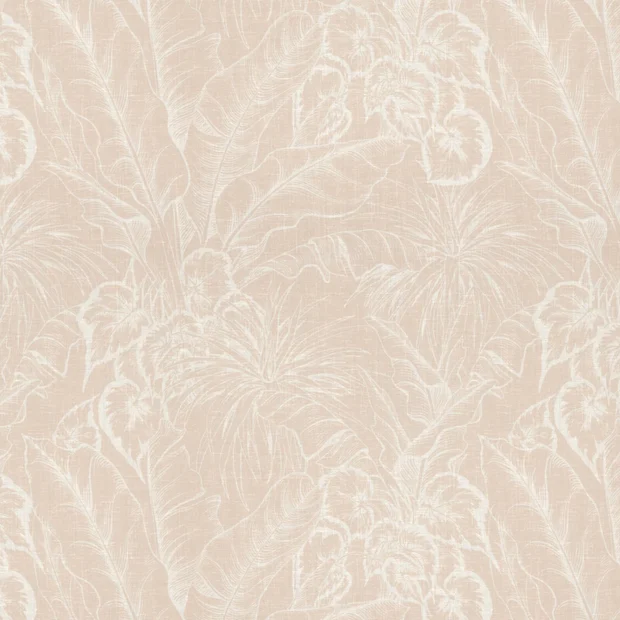 Photo of the fabric Palmery Pink Clay swatch by James Dunlop. Use for Sheer Curtains. Style of Floral And Botannical, Sheer