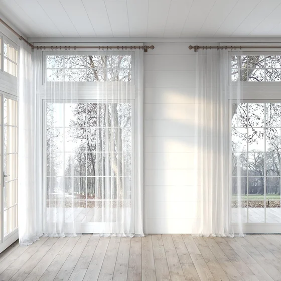 Photo of the fabric Makai (JDG) White Gold swatch by Mokum. Use for Sheer Curtains. Style of Plain, Sheer