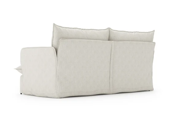 Simplicity sofa by Kovacs in Trezor colour Fog by James Dunlop FibreGuard