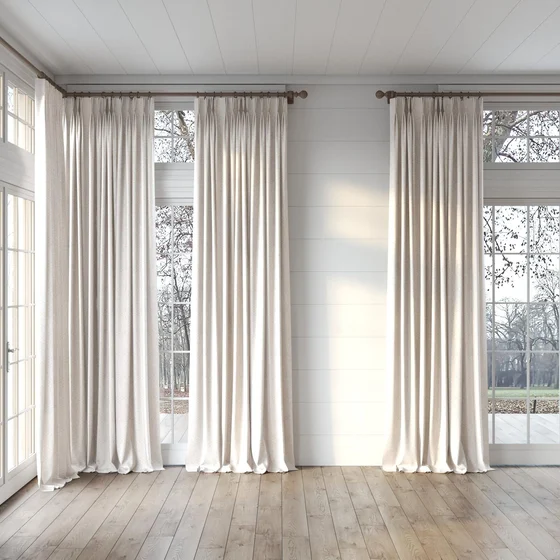 Photo of the fabric Cestino Ecru swatch by Mokum. Use for Curtains. Style of Plain, Texture