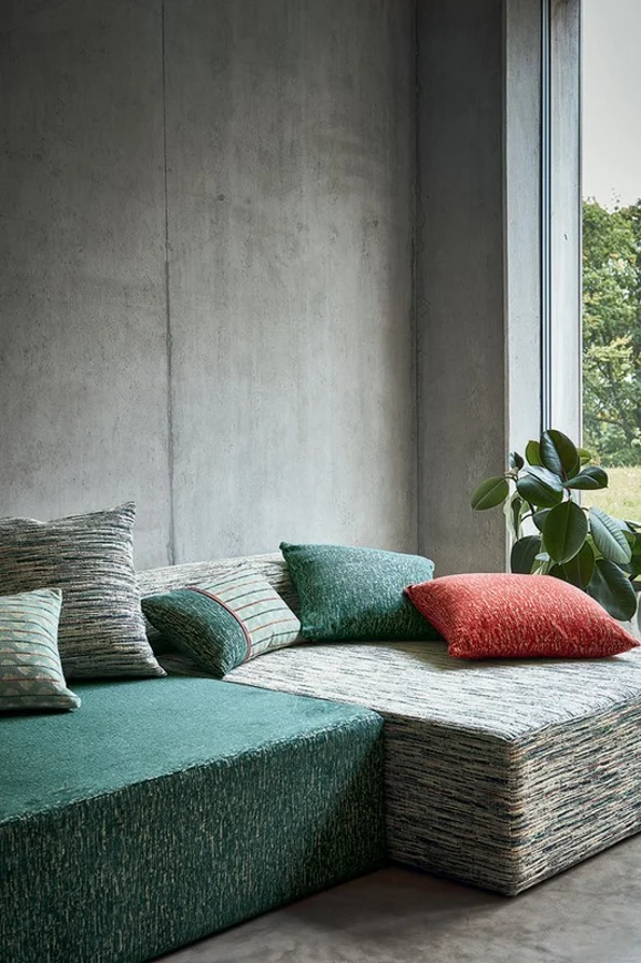 Photo of the fabric Isola V3358 04 in situ by Villa Nova. Use for Curtains, Upholstery, Accessory. Style of Texture