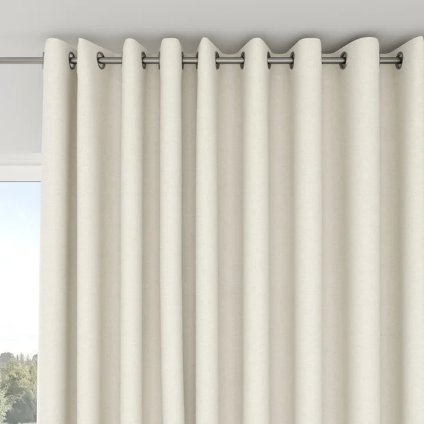 Photo of the fabric Ocean Linen swatch by Mokum. Use for Curtains. Style of Plain, Texture