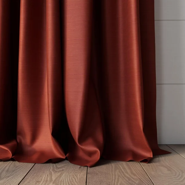Photo of the fabric Luxe Berry swatch by James Dunlop Essentials. Use for Curtains, Accessory, Top of Bed. Style of Plain, Texture