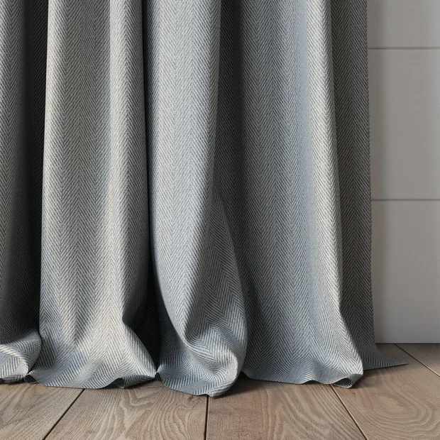 Photo of the fabric Trailblazer Silver swatch by James Dunlop FibreGuard. Use for Curtains, Upholstery, Accessory, Top of Bed. Style of Texture, Traditional