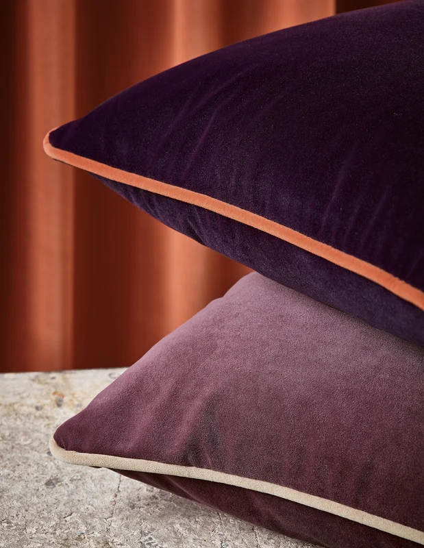 Photo of the fabric Pico V3432 23 in situ by Villa Nova. Use for Curtains, Upholstery, Accessory. Style of Plain, Velvet