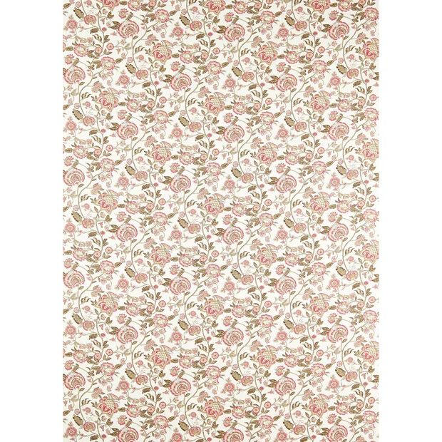 Photo of the fabric Barmeri F1807 2 swatch by Clarke & Clarke. Use for Curtains, Accessory, Top of Bed. Style of Floral And Botannical, Print