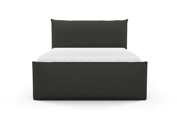 Photo of the fabric Ficus Soot swatch by Mokum. Use for Upholstery, Accessory. Style of Plain, Texture