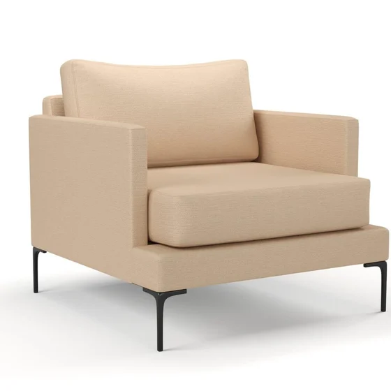 Photo of the fabric Pure Nude swatch by Mokum. Use for Upholstery, Accessory. Style of Plain, Texture