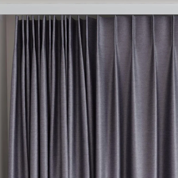 Photo of the fabric Provence Nocturne swatch by James Dunlop Essentials. Use for Curtains, Upholstery, Accessory, Top of Bed. Style of Plain, Texture
