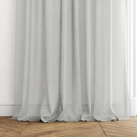 Photo of the fabric Coastal Pebble swatch by James Dunlop Essentials. Use for Sheer Curtains. Style of Plain, Sheer