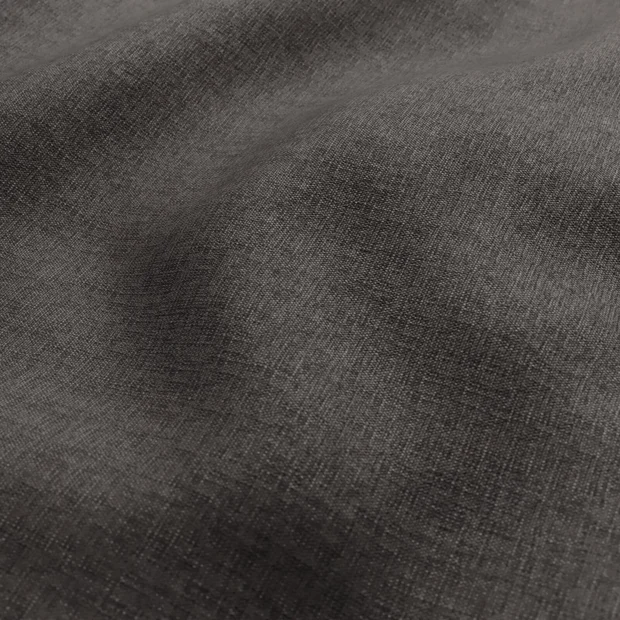 Photo of the fabric Tahiti Pewter swatch by Mokum FibreGuard. Use for Curtains, Upholstery, Accessory, Top of Bed. Style of Chenille, Plain