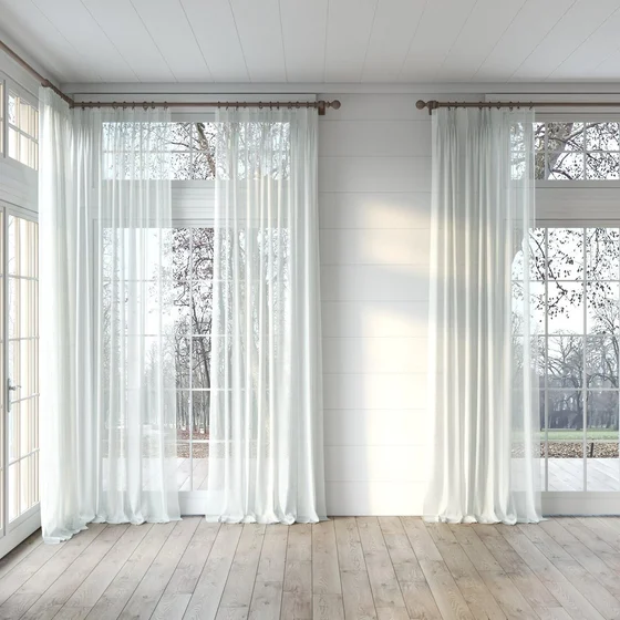 Photo of the fabric Foreshore Mist swatch by James Dunlop. Use for Sheer Curtains. Style of Plain, Sheer
