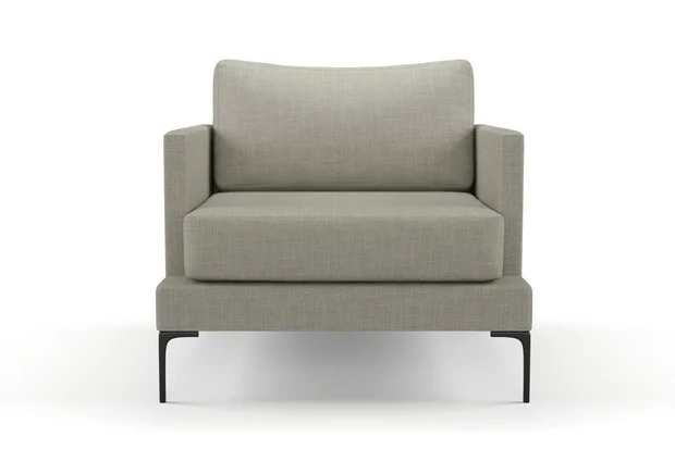 Photo of the fabric Ficus Dove Grey swatch by Mokum. Use for Upholstery, Accessory. Style of Plain, Texture