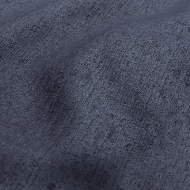 Photo of the fabric Monsieur Navy swatch by Zepel FibreGuard. Use for Curtains, Upholstery, Accessory, Top of Bed. Style of Chenille, Plain