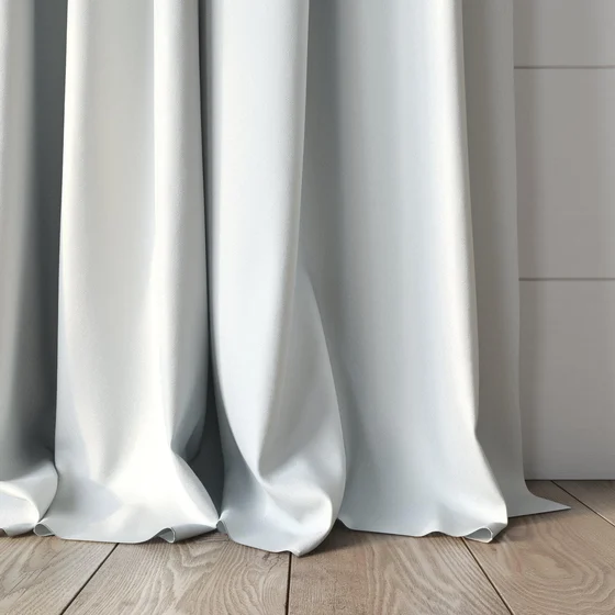 Photo of the fabric Eclipse Blackout Salt swatch by James Dunlop. Use for Curtains. Style of Plain, Texture