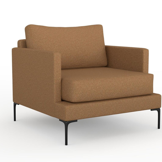 Photo of the fabric Grain Rust swatch by Mokum. Use for Upholstery, Accessory, Top of Bed. Style of Plain, Texture
