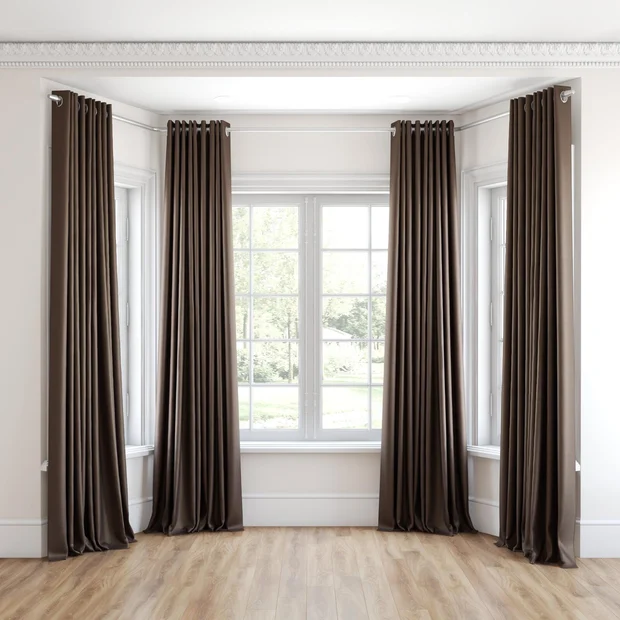 Photo of the fabric Luxe Pinecone swatch by James Dunlop Essentials. Use for Curtains, Accessory, Top of Bed. Style of Plain, Texture