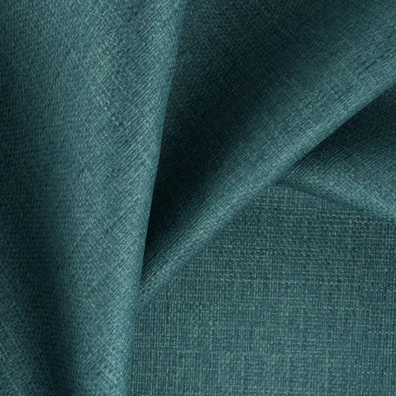 Photo of the fabric Tonga Teal swatch by Zepel. Use for Curtains, Upholstery, Accessory, Top of Bed. Style of Plain, Texture