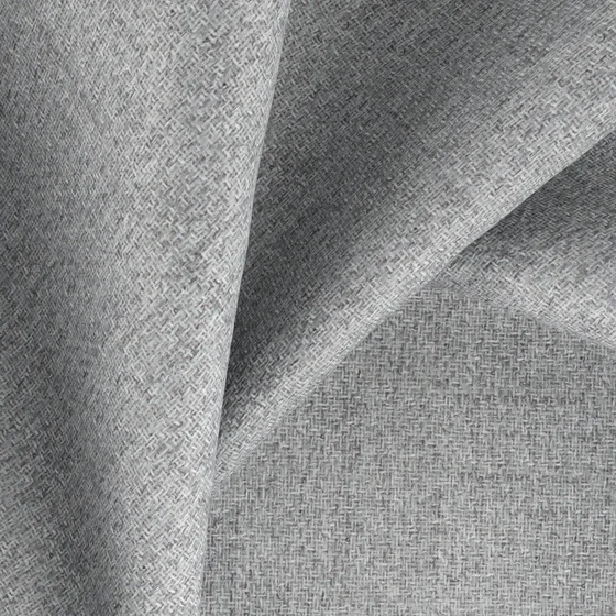 Photo of the fabric Assertion Fog swatch by Zepel FibreGuard. Use for Upholstery, Accessory. Style of Plain, Taffeta