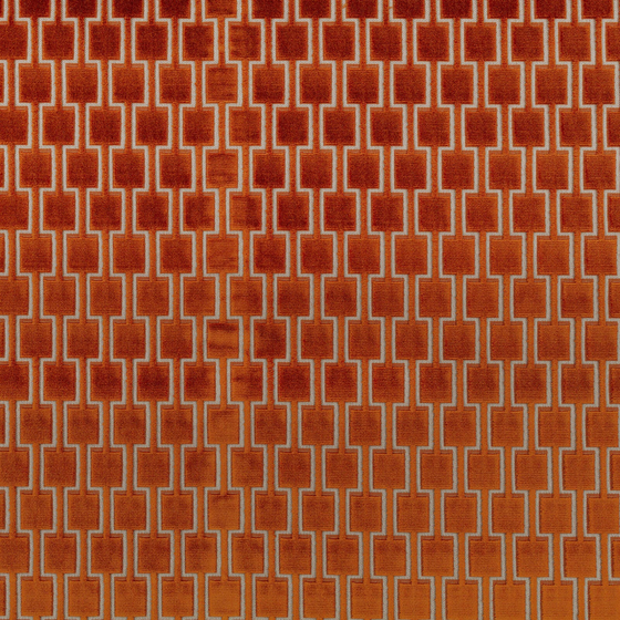 Photo of the fabric Bakerloo K5096 26 swatch by Kirkby Design. Use for Upholstery, Accessory. Style of Geometric, Velvet
