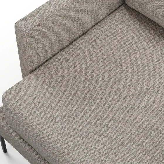 Photo of the fabric Coupole Quartz swatch by Mokum. Use for Upholstery, Accessory. Style of Plain, Texture