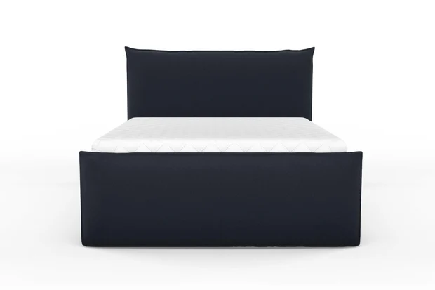 Photo of the fabric Alpaca Velvet Midnight swatch by Mokum. Use for Upholstery, Accessory. Style of Plain, Velvet