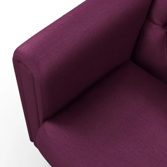 Photo of the fabric Provence Peony swatch by James Dunlop Essentials. Use for Curtains, Upholstery, Accessory, Top of Bed. Style of Plain, Texture