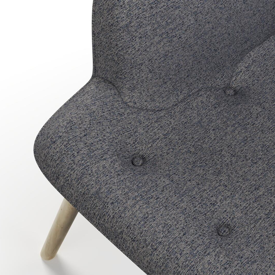 Photo of the fabric Omni Petrol swatch by James Dunlop FibreGuard. Use for Upholstery, Accessory, Top of Bed. Style of Plain, Texture