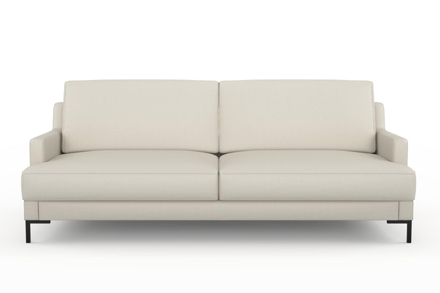 Photo of the fabric Eternal Oyster swatch by Mokum. Use for Curtains, Upholstery, Accessory. Style of Plain, Texture