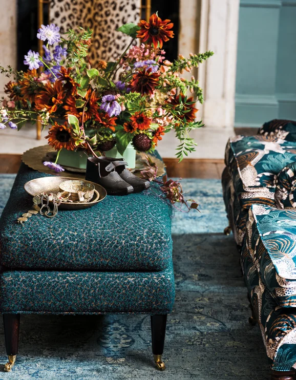Photo of the fabric Lulu 7999 04 in situ by Romo. Use for Curtains, Upholstery Light Duty, Accessory