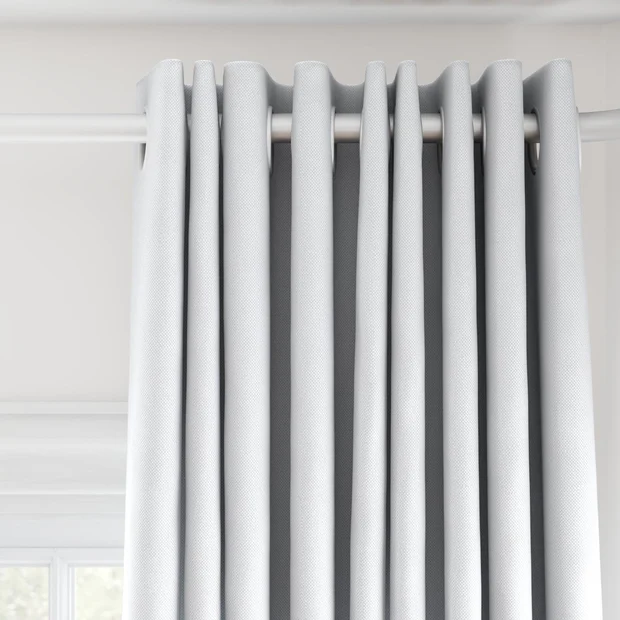 Photo of the fabric Oakley FR Whitewash swatch by James Dunlop. Use for Curtains. Style of Plain, Texture