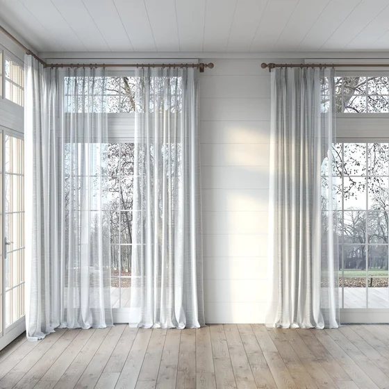 Photo of the fabric Impression Gun Metal swatch by James Dunlop. Use for Sheer Curtains. Style of Sheer, Stripe