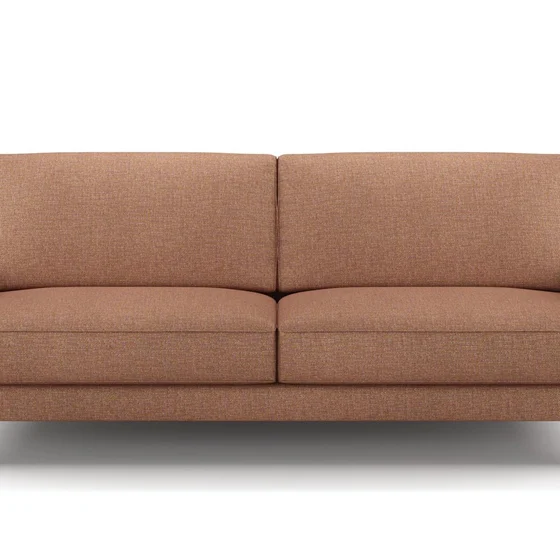 Photo of the fabric Gabrielle Lychee swatch by Mokum FibreGuard. Use for Upholstery, Accessory, Top of Bed. Style of Plain, Texture