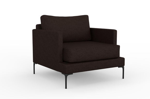Photo of the fabric Pandanus Blackberry swatch by Mokum. Use for Upholstery. Style of Plain, Taffeta