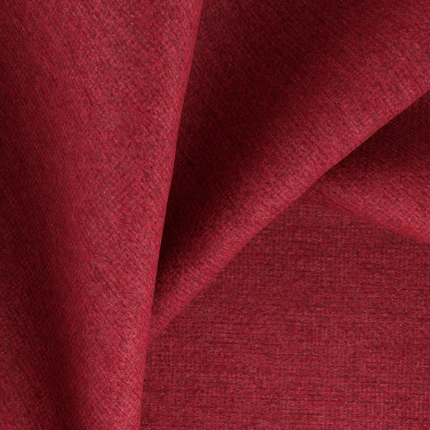Photo of the fabric Devon Raspberry swatch by Zepel. Use for Upholstery, Accessory, Top of Bed. Style of Plain, Texture