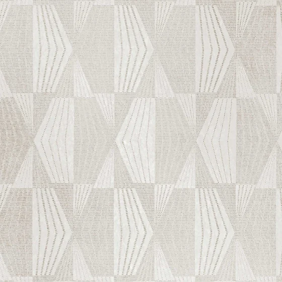 Photo of the fabric Kiondo Wallpaper Wp0005 505 swatch by Fischbacher 1819. Use for Wall Covering. Style of Geometric, Print