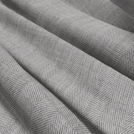 Photo of the fabric Mayfair Chrome swatch by James Dunlop. Use for Sheer Curtains. Style of Sheer, Stripe