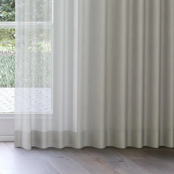 Photo of the fabric Antipodes Seafoam swatch by James Dunlop. Use for Sheer Curtains. Style of Plain, Sheer