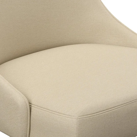 Photo of the fabric Sit Out Sand swatch by James Dunlop FibreGuard. Use for Upholstery, Accessory. Style of Plain, Taffeta