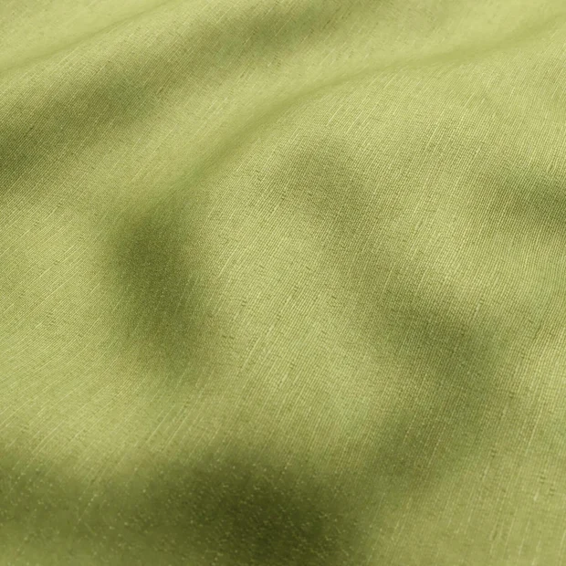 Photo of the fabric Provence Pear swatch by James Dunlop Essentials. Use for Curtains, Upholstery, Accessory, Top of Bed. Style of Plain, Texture