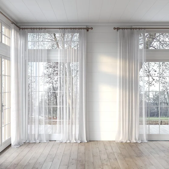 Photo of the fabric Seaview Driftwood swatch by James Dunlop. Use for Sheer Curtains. Style of Plain, Sheer