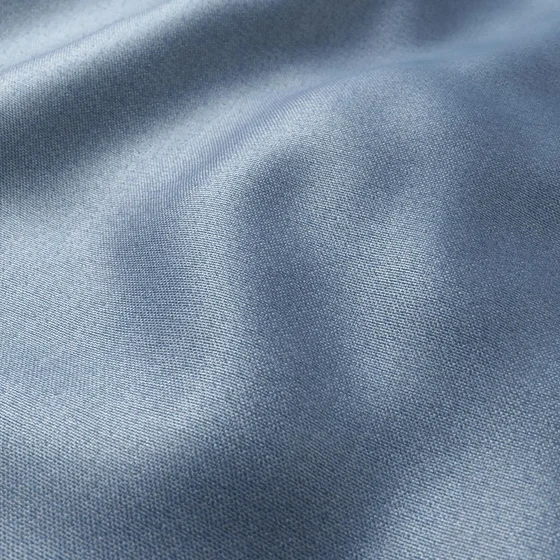 Photo of the fabric Antares Denim swatch by Zepel. Use for Curtains, Accessory, Top of Bed. Style of Dim Out, Plain