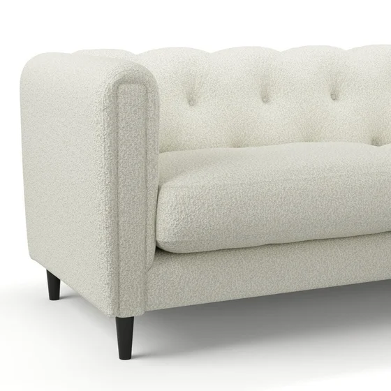 Photo of the fabric Airlie Oyster swatch by James Dunlop. Use for Upholstery, Accessory. Style of Plain, Texture
